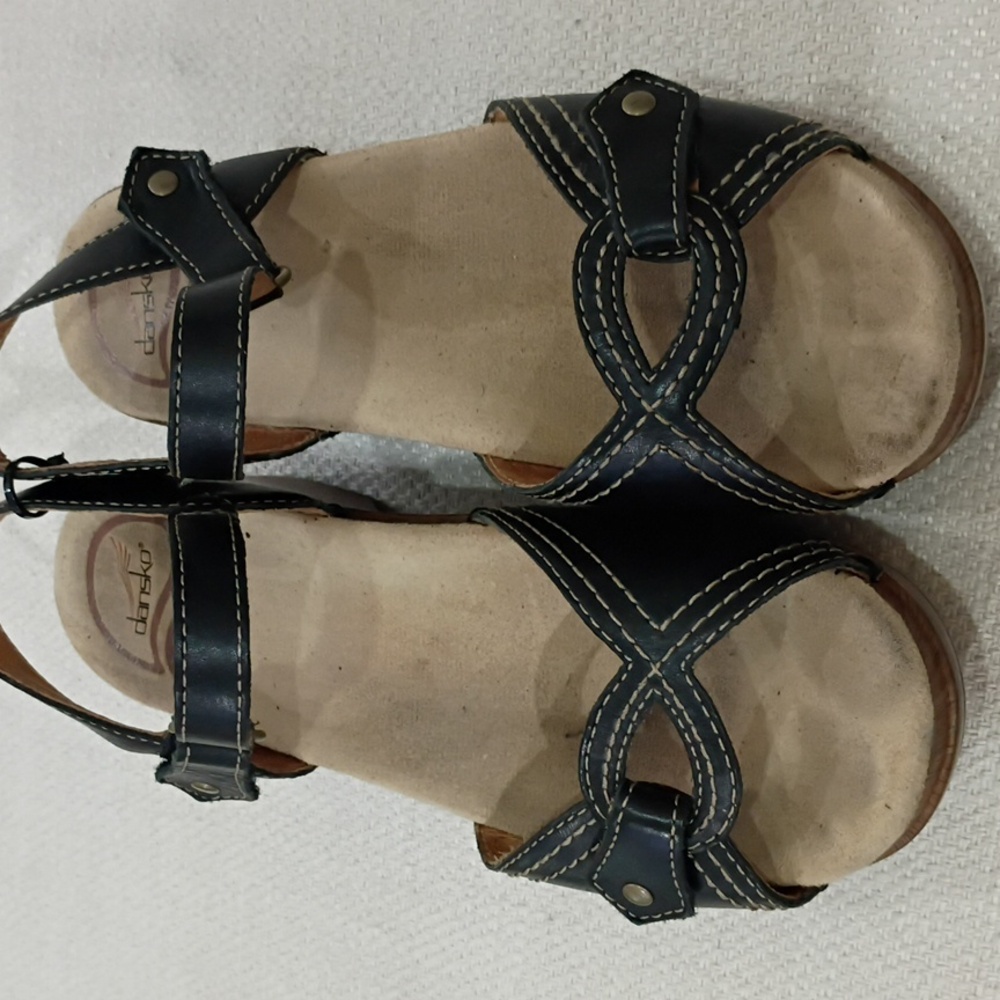 Dansko Dark Brown Strappy Sandals - Picture 3 of 9